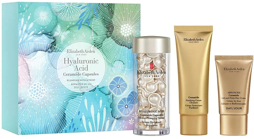 Elizabeth Arden Hyaluronic Acid — капсулы с церамидами и гиалуроновой кислотой, набор для упругости и увлажнения кожи