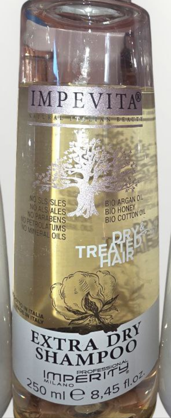 Imperity Milano Impevita Extra Dry Shampoo с аргановым маслом, маслом хлопка и мёдом, 250 мл