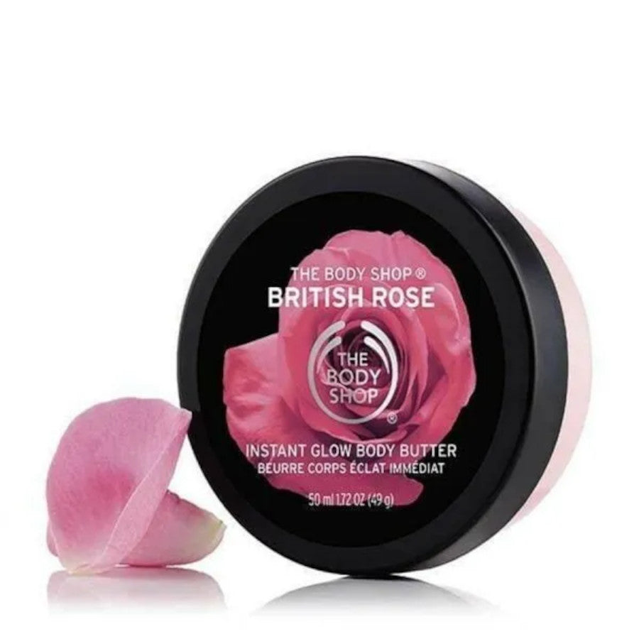 The Body Shop British Rose — Масло для тела с эффектом сияния, 50 мл