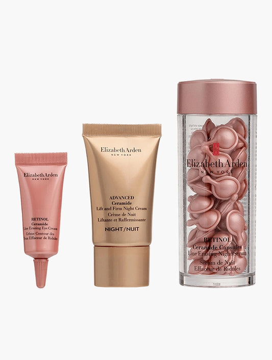 Elizabeth Arden Ceramide & Retinol Capsules — подарочный набор для ухода, 3 средства