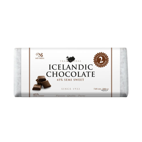 Traditional 45% Semi-Sweet 200g — Традиционный исландский полусладкий шоколад 45 %