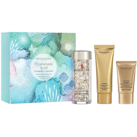 Elizabeth Arden Hyaluronic Acid — капсулы с церамидами и гиалуроновой кислотой, набор для упругости и увлажнения кожи