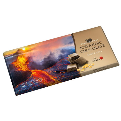 Traditional Icelandic Chocolate with Rice Krispies 100g — Традиционный исландский шоколад с рисовыми хрустящими шариками