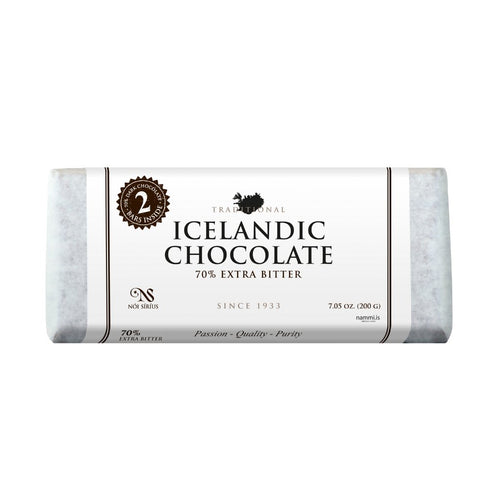 Traditional 70% Extra Bitter 200g — Традиционный исландский тёмный шоколад 70%