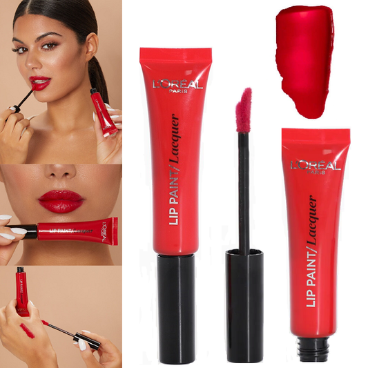 Лаковая помада L'Oréal Lip Paint Lacquer - оттенок 105 Red Fiction
