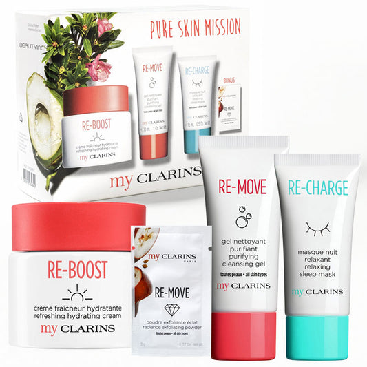 Clarins Pure Skin Mission - Набор из 3х средств для идеальной кожи