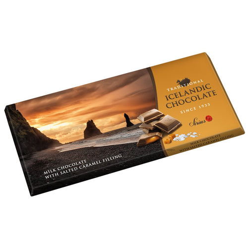 Traditional Pralin Milk Chocolate with Salted Caramel Filling 100g — Традиционный пралин молочный шоколад с солёной карамелью