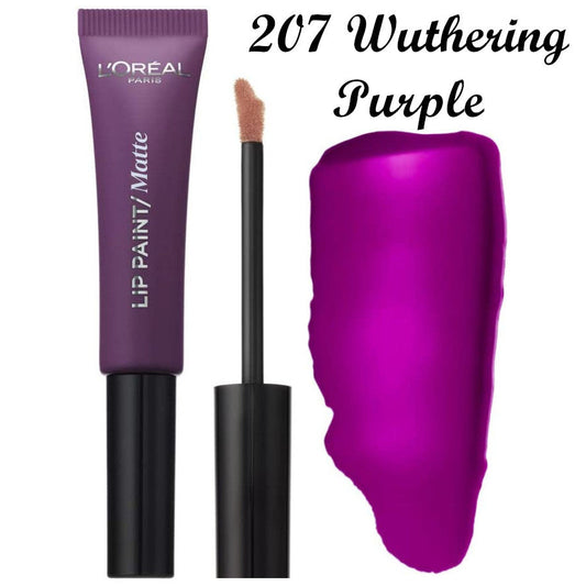 Матовая помада L'Oréal Lip Paint Matte - оттенок 207 Wuthering Purple